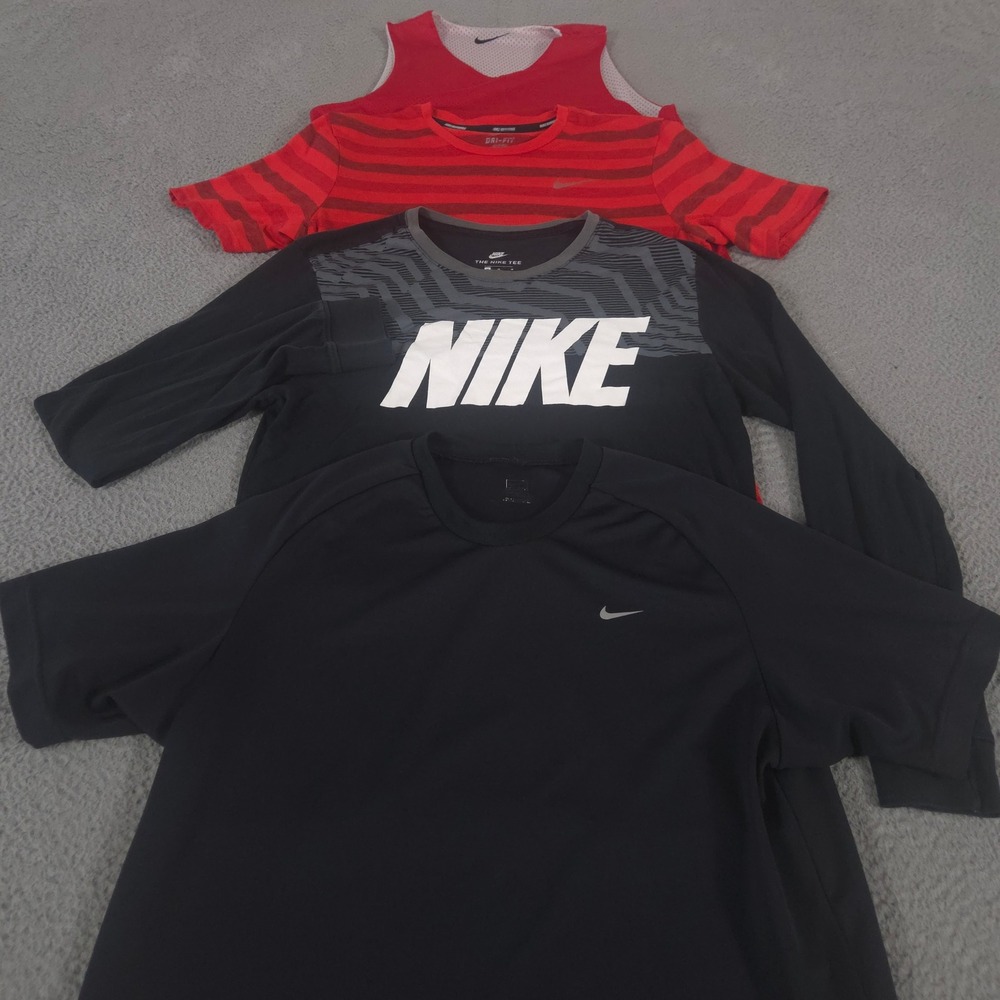 LOT OF 4 Nike Shirt Mens M Multi Reversible Basketball Jersey Dri-FIT Running